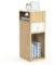 VOUNOT® Nachttisch, Schmal, Beistelltisch mit 2 offenem Fach & 1 Schublade, Modern Nachtschrank, Nachtkästchen für Schlafzimmer, Wohnzimmer, 25x30x66cm Natur