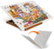 Tektalk Foldable Jigsaw Puzzle Board with 3 Angle Adjustable Bracket/Stand, Lightweight Portable Puzzle Mat Plateau with Wooden Easel, Foldaway Felt Puzzle Table, for Up to 1000 Pieces - Light Gray