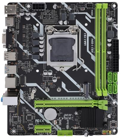 LICAEVEY H311 Desktop Computer Motherboard, LGA1151 Doppelkanal DDR4 -Speicher NVME M.2 Gaming Motherboard, 6 -Phasen -Netzteil für Core I6 I7 I8 I9