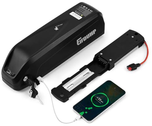 EIFDUHP 36V 20Ah Ebike Battery High Capacity, Electric Bike Lithium Battery with Charger, Base & BMS for 200W 250W 350W 500W 750W Bicycle Motors