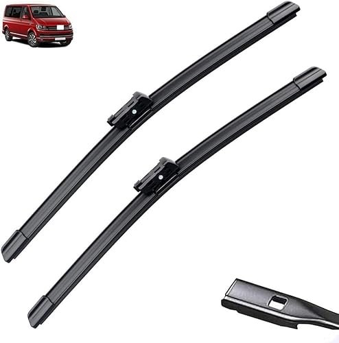 AlbaEUC Vordere Scheibenwischer Für VW T6 1 Transporter 2015-2023，Flache Premium Wischerblätter Wischerblätter Set für Frontscheibe
