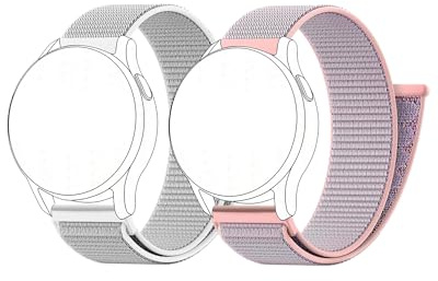 OUTPUTBT Nylon Uhrenarmband 22mm 20mm 18mm 16mm Kompatibel mit Amazfit/Garmin/Huawei/Samsung/Suunto/Polar/Coros/FOSSIL/CMF/Tommy Hilfiger/Timex Ersatz Armband Elastizität Sport Strap für Damen Herren