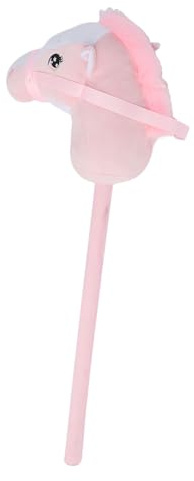 Fafeims Hautfreundliches Steckenpferd, Feine Verarbeitung, 2 Soundeffekte für Spielende, Plüsch-PVC (PINK)