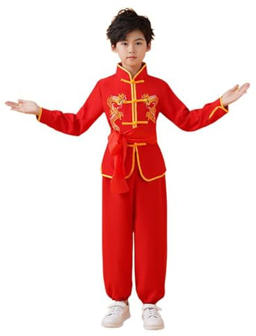 Ropa de Kung Fu para niños, Uniforme Tradicional de Tai Chi para niños y niñas, Traje de Tanga de Manga Larga de Artes Marciales Chinas Wing Chun