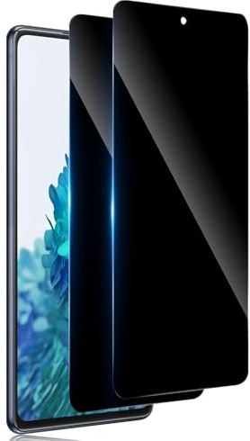 TuFun pour Samsung Galaxy S20 FE 5G Verre Trempé Anti Espion, [2 Pièces] Privacy Protection Écran, 9H Dureté efficace contre les Film, Anti-Rayures Sans Bulles Anti-Spy Vitre Protecteur - Noir