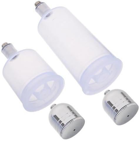 YARNOW 4pcs Versatile Plastic and Metal Acrylic Paint Mixing Bottles Set with 20ml, 40ml, 7ml Capacities, Suitable for Pigment and Acrylic Use in Studios and Craft Projects