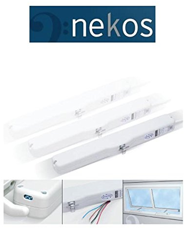 Aktoren in Paar für Öffnung Fenster Sicherung, lucernai, vorstehen, Kuppeln und Dachfenstern für Montage synchronisiert Kato Syncro 230 V 300 N Art. 6030505 weiß mit der neue patentierte von Nekos