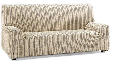 Martina Home Mejico Sofabezug, elastisch 3 Plazas, 180 a 240 cm de ancho beige
