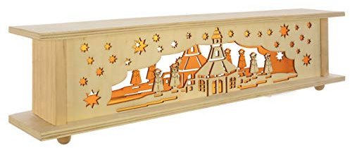 NIPACH Holzpodest mit 10 LED warm weiß