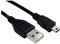 JAFSAL ONLINE Mini USB 2.0 Cable Lead Type A to 5 Pin B Phone Sat Navigation HDD Black (1 Meter)