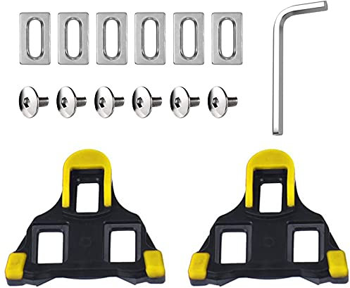 NICENEEDED Ersatz-Fahrradplatten Fürs Radfahren, Indoor Cycling & Rennrad Cleat Set, Kompatibel Mit Peloton Look Delta Fahrrad-Ersatzplatten