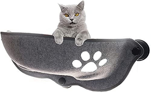 Hamac Chat Chats Fenêtre Hamac avec Ventouses Fortes Pet Kitty Suspendu Lit De Couchage Rangement pour Pet Chaud Furet Cage Chats Étagère Siège Lits llxyzrzbhd713