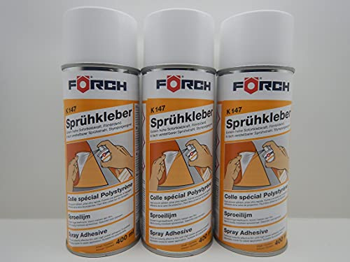 FÖRCH K147 SPRÜHKLEBER KLEBER KLEBSTOFF LEDER STOFF STYROPOR HIMMEL 400ML (3)