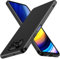 ivoler Silikon Hülle für Xiaomi Poco X3 Pro/Xiaomi Poco X3 NFC/Xiaomi Poco X3 mit Kameraschutz, Ultra Dünne Weiche Stoßfest Schutzhülle Flexible TPU Matte Schwarz Handyhülle Kratzfest Case Cover