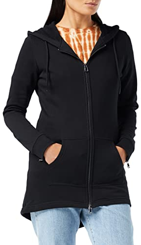 Urban Classics Damen Sweatshirtjacke Ladies Sweat Parka, Farbe Black, Größe 3XL