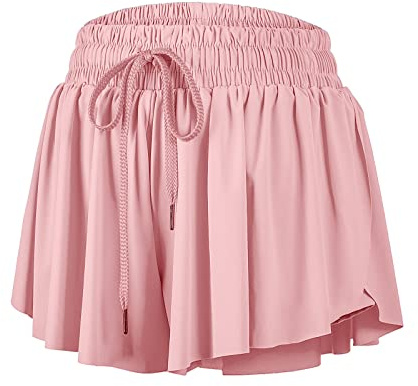 Blaosn Short athlétique Fluide pour Femme pour Gym, Yoga, entraînement, Course à Pied, Tennis, Jupe-Short Confortable, vêtements Mignons, vêtements d'été décontractés
