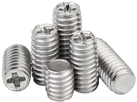 CONPHERON Vis Sans Tête Phillips/Rainure Croisée Vis Pointeau en Acier Inoxydable, M2x4mm, 100 pcs