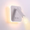 TWSXTE Bañador de pared Dormitorio Interruptor volvible apliques de lectura de pared cama Iluminación de Pared cabecera 360 gradosgiratoria Blanco/Blanco Cálido 3000K (3W + 10W)