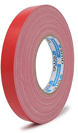 gws Premium Gewebeband, Panzertape mit exzellenter Klebkraft, UV-beständig, wasserfestes Packatape, 80 Mesh-Gewebe, Gewebeklebeband zur vielseitigen Anwendung (1, rot, 50 m x 19 mm)