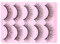 Lurrose 10 Paires de Faux Cils avec Strass Moelleux Cils Vaporeux 3D Fournitures de Maquillage de Cils Bouclés pour La Fête Mascarade Utilisation Quotidienne