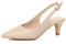 AJVANI Womens Ladies Low Heel 50s Slingback Buckle Pointed Open Back Shoes Size 4 37