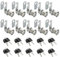 SENENQU Lot de 10 Serrures Boîte aux Lettres 16mm Serrure Armoire Metallique, Barillet Boite aux Lettres en Alliage de Zinc avec 20 Clés pour Tiroir, Armoire, Placard, Boîte aux Lettres