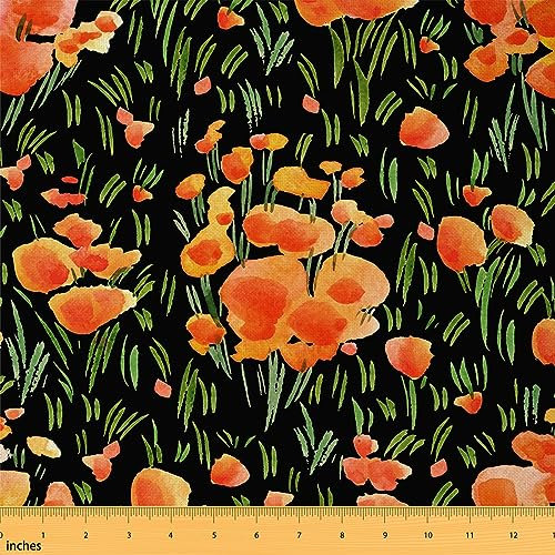 The Yard - Tela floral de The Yard para mujeres, hombres, adultos, niños, pintura botánica, impermeable, para exteriores, tela de tapicería de jardín, tela para sillas, plantas naturales, decoración