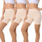 FALARY Unterhose Damen Beige M Hose Unter Kleid Rock Anti Scheuern Kurze Leggings Sommer Radlerhose,Yoga, Party,Täglich Tragen 3er Pack