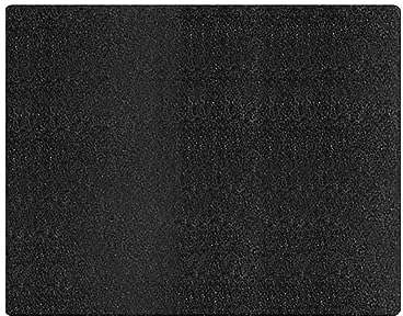 Gasgrill Pfanne Grill-Bodenmatte, Grill-Spritzer-, feuerfeste -BBQ-Grill-Spritzer-, Schutzmatte für Hinterhof-Boden Feuerschalen Deckel 80 (Black, One Size)