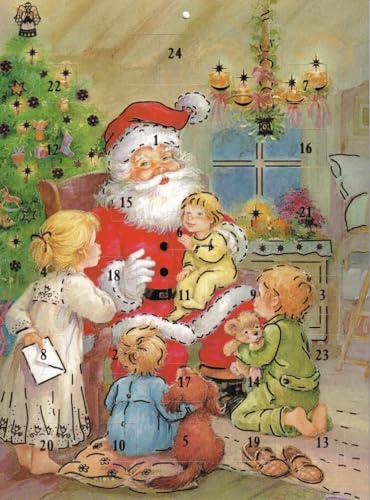 Nostalgischer Adventskalender A4 Weihnachtsmann Weihnachtsgeschichten