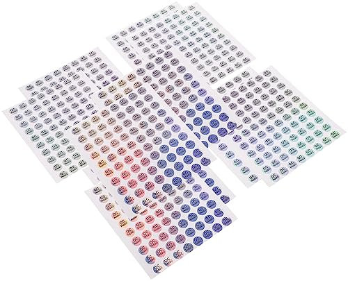 TEHAUX 800 Stück Qc-Pass-Aufkleber 10 Mm Selbstklebender Runder Qc-Pass-Tag Aufkleber Zur Bestandsqualitätskontrolle
