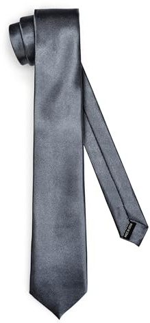 Ladeheid Klassische Herren Krawatte, glänzend, Perfekt für Büro & Festlichkeiten, Vielfältige Farben - Ideal für Geschäftsmeetings, Hochzeiten Größe 150cm x 7cm TMS-7