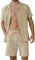 Ryehack Hawaiihemd Herren Kurzarm Casual Sommer Party Outfit Zweiteiler Hawaii Shirt und Shorts Strand Set M-3XL
