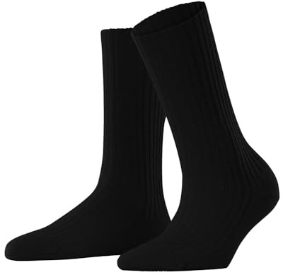 FALKE Damen Cosy Wool Boot Socken atmungsaktive klimaregulierende geruchshemmende nachhaltige Wolle Kaschmir verstärkt flache Naht für druckfreie Fußspitze Business Alltag 1 Paar