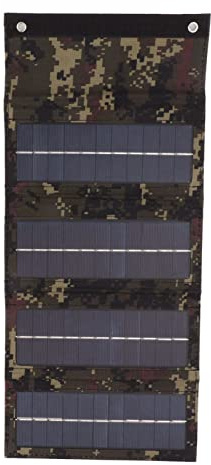 Cargador de Panel Solar Plegable de 40w, Bolsa de Carga de Energía Solar de 4 Pliegues para Carga de Emergencia, Cargador de Teléfono para Acampar Al Aire Libre y Senderismo