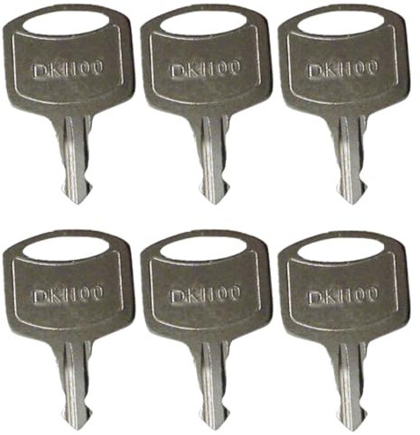 Lot de 6 clés de rechange pour distributeur Tork SCA 1100 – Clé de rechange pour serviettes en papier et papier toilette 200260 pour distributeurs Tork