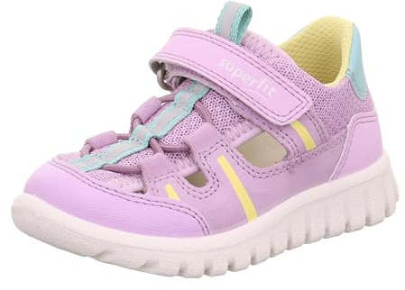 Superfit Sport7 Mini, Scarpe da Ginnastica, Viola Giallo 8500, 26 EU