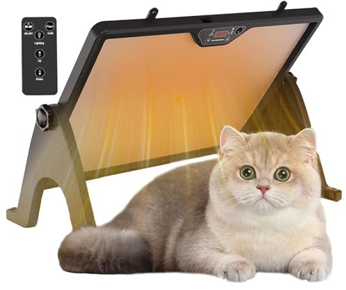 Heizstrahler für Hühnerstall, Heizplatte für Haustiere mit einstellbarer Temperatur, sichere energiesparende Platte, robust und energiesparend