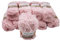10 x 50 Gramm Ilkadim Export Mink Plüschgarn mit Fransen, 500 Gramm Paket Plüschgarn Fransengarn für Stricken u. Häkeln (rosa 347)