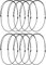10Pcs Black Adjustable Leathers Cords Necklace Rope Choker Necklace Cords Jewelry Findings for DIY Jewelry Making 1.5mm Beading Supplie Beading Threads