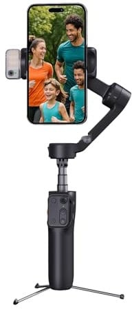 hohem iSteady V3 Smartphone Gimbal - Stabilizzatore Gimbal a 3 assi, pieghevole e portatile, con consigli di registrazione, ideale per Vlog, YouTube & TikTok, nero