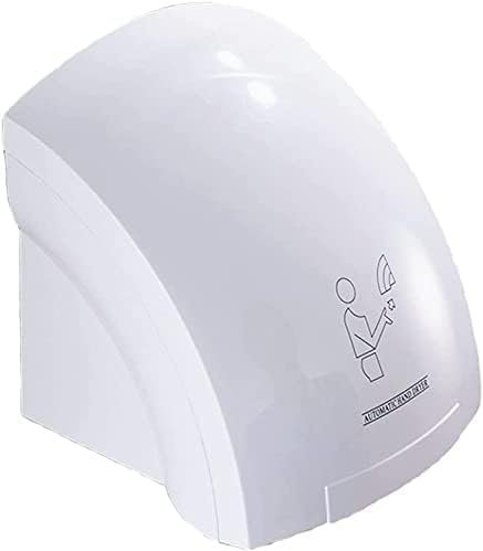 SQUADO Asciugamani Elettrico Automatico a Parete con Sensore, Asciugatore ad Aria Calda per Bagno, Bianco