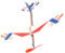 Rubber Band Powered, Glider Plane Toy, Hand-Launch Foam Aircraft, High-Flying Stem Activity, Fun-Powered Flight Adventure for Backyard, Beach, Camping, Play, 20.08x17.32 Inches