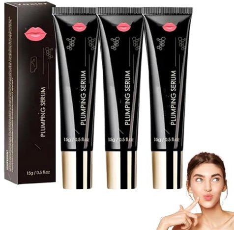 Lip-Booster-Serum, Lip Oil Plumper, Plumpy Lippen-Booster, feuchtigkeitsspendende und pflegende Öle für die Lippen, Perfektionierende Hydrating Lippencreme Mit Volumeneffekt (3PC)