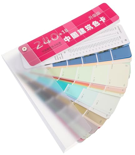 OATIPHO Mazzetta Colori, Cartella di Colori per Vernici Architettoniche, in Carta e Plastico, Pratica per Confronto e Identificazione Colore