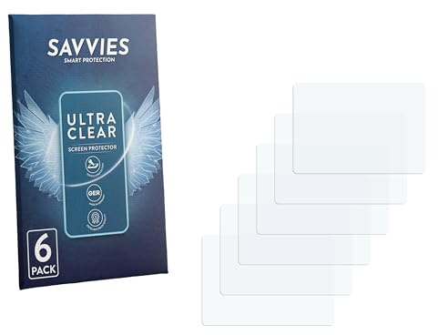 Savvies 6 Stück Schutzfolie für URPIZY TFO1U KT Instrument Displayschutz-Folie Ultra-Transparent