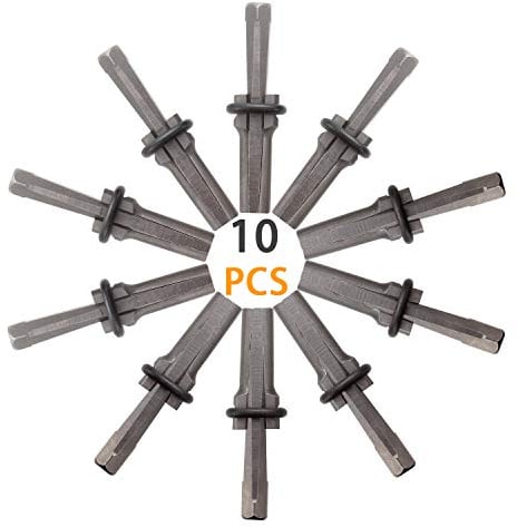 10 Packs of Heavy Duty Wedge and Feather Shims, Abuff 5/8 Inch Plug Shim and Wedge Concrete Rock Stone Splitter Hand Tools