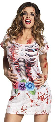 Boland - Erwachsenenkostüm Horrorbraut, Kleid, Kostüm, Karneval, Fasching, Mottoparty, Helloween