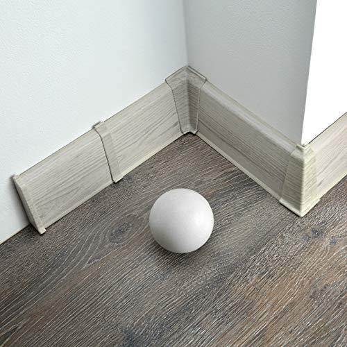 [DQ-PP] Battiscopa da 16 metri, 70 mm, in PVC, rovere Chillout, battiscopa in laminato e PVC