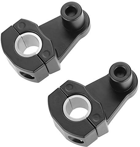 Abrazaderas de elevador de manillar de motocicleta, elevador de abrazaderas de manillar de 12 mm o 28 mm para V-Strom (Negro)